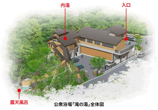 滝の湯全体図